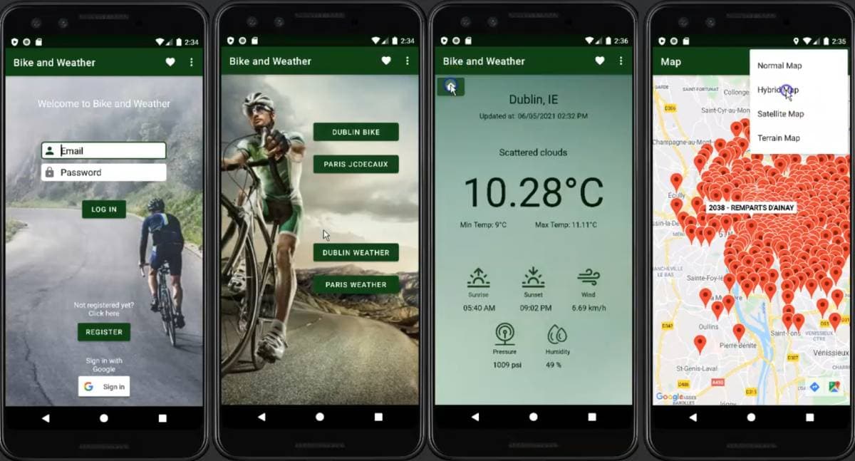 Projeto de Faculdade — Bike App
